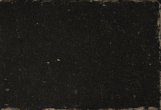 Dark grainy black texture featuring subtle speckling and worn frayed edges, a versatile background for graphic design, presentation slides, branding concepts, and digital artwork - Powered by Adobe