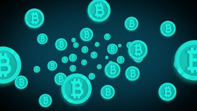 Bitcoin Blockchain Cryptocurrency zoom in