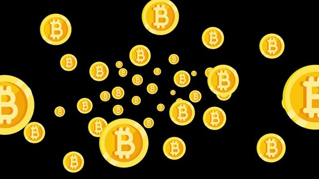 Bitcoin Blockchain Cryptocurrency zoom in