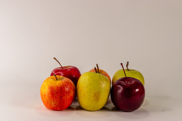 Fresh apples isolated on white background 06