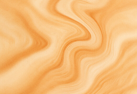 Close-up abstract orange marble texture with swirling warm tones and fluid curves, bold surface pattern ideal for design backgrounds, branding visuals, product packaging, websites