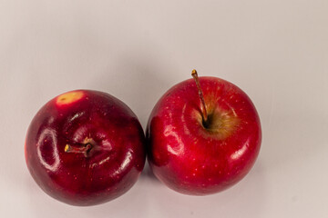 Fresh apples isolated on white background