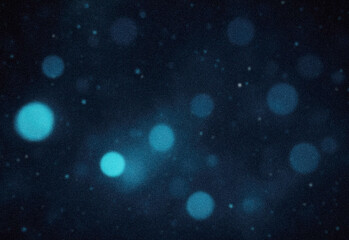 Abstract cosmic backdrop featuring soft blue bokeh lights and scattered star-like specks against a navy background, ideal for technology, science, space, and futuristic design. © DesignSells
