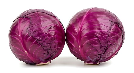 Fototapeta premium Two whole red cabbages