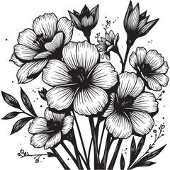 Beautiful Floral Bouquet with Delicate Leaves