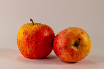 Fresh apples isolated on white background 15