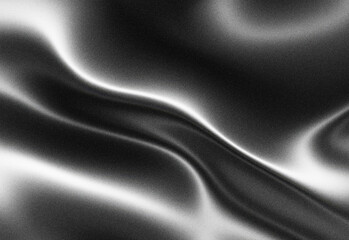 Abstract monochrome silk texture with flowing curves and subtle grain patterns, high contrast grayscale background for upscale design, patterns, and premium graphic projects
