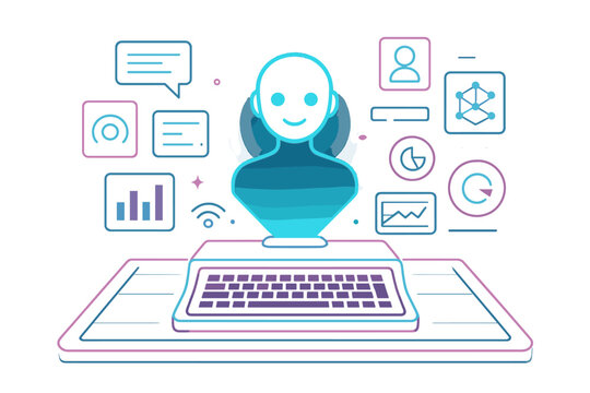 Ai marks art interface icon vector no surfaces icons speech typography futuristic