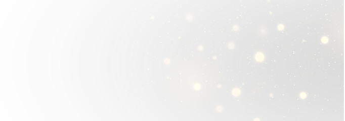 Bright holiday scene with smooth light bokeh, shining vector sparkles, soft starlight trails and golden glow forming a magical Christmas atmosphere