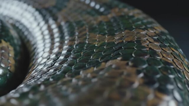 Snake Skin Texture, Reptile Pattern, Close-up, Animal Background