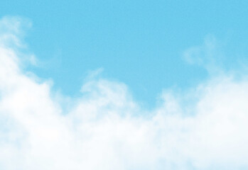 Bright blue sky with soft white clouds over a calm horizon, capturing a serene outdoor atmosphere suitable for travel, nature, wellness, and inspirational lifestyle imagery