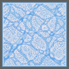 colorful ethnic geometric design. silk scarf beauty fashion. modern digital print. for fabric, scarves, shawl, bandana, pillow, marble, textile, design, canvas, table, cover, card, wallpaper. pattern 