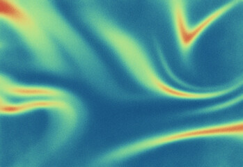 Vibrant abstract swirl of neon colors on a deep blue textured background, creating a dynamic, fluid pattern suitable for digital art, backgrounds, branding, and design projects