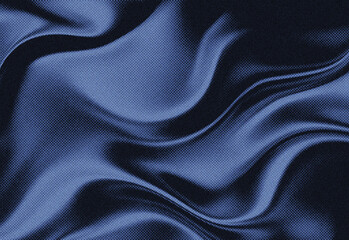 Close up of luxurious blue velvet fabric with flowing folds and a soft sheen, showcasing rich texture for fashion, interior design, and textile backgrounds for premium visuals