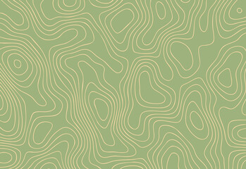 Abstract topographic contour line pattern on a soft green background, a versatile design texture suitable for backgrounds, wallpapers, branding, packaging, and digital artwork