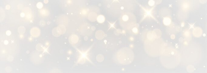 Fototapeta premium Magical Golden Trail with Soft Festive Light