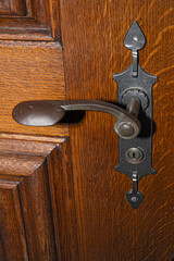 Handgriff einer traditionellen T&uuml;rfalle, Schweiz