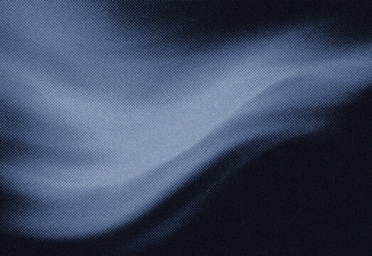 Abstract blue granular texture with dark shadows and flowing wave patterns, high-contrast dust particles, suitable as a versatile background for design projects and digital art