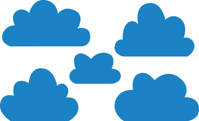 cloud icon set