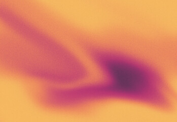 Abstract warm gradient background with soft orange and yellow tones interwoven with bold purple shapes, creating a flowing, dreamlike texture for modern design projects.