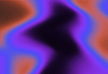 Abstract vibrant color gradient with flowing purple, electric blue, and warm orange tones blending into soft, wavy shapes, ideal as a modern background texture for design projects