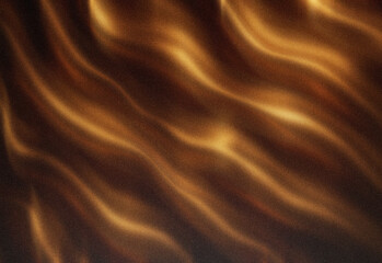 Obraz premium Abstract gold texture featuring flowing wave patterns and shimmering speckles, a luxurious metallic background ideal for branding, presentations, posters, and design