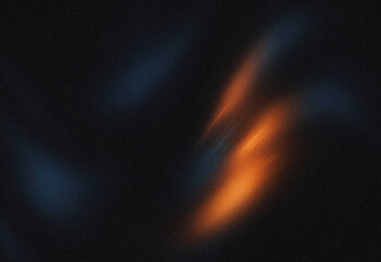 Abstract dark background featuring warm orange light streaks and cool blue accents, conveying a moody cinematic texture ideal for design, background, concept art © DesignSells