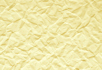 Close up of a textured beige wrinkled paper surface, a versatile background for design projects, posters, websites, prints, scrapbooking, and creative media