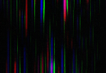 Abstract neon streaks run vertically against a dark background, forming a dynamic, high-contrast composition that evokes digital rain, data streams, and futuristic energy.