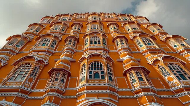 hawa mahal palace in India timelapse video