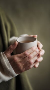 Hands Holding Warm Cup