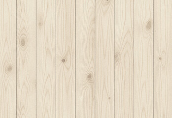 Fototapeta premium Soft wooden plank background featuring vertical timber boards with subtle grain, knots, and warm natural texture ideal for design, branding, invitations, and rustic project visuals