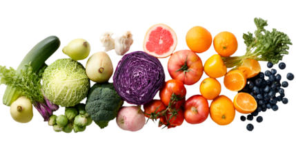 Colorful food spectrum