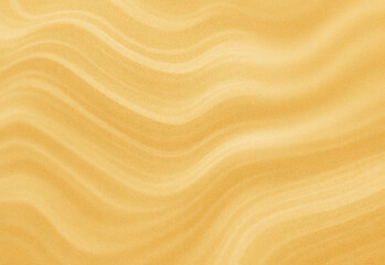 Close-up of golden desert sand with wind-sculpted ripples and warm sunlight, forming an abstract natural background suitable for travel, nature, studio design, and creative project