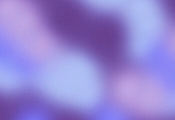 Abstract soft purple and blue bokeh background with light orbs and grain texture suitable for creative design, branding, digital art, presentations, and elegant marketing visuals