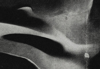 Obraz na płótnie Canvas Close up of a monochrome abstract texture featuring curved bands, high grain and smooth tonal transitions, suitable for background design, digital art and visual storytelling