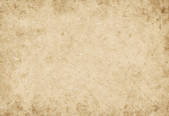 Vintage parchment paper texture with worn edges and subtle grunge marks, ideal as background for invitations, scrapbooking, retro branding, product photography, and design projects