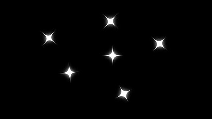 Sparkle glitter twinkle stars animation, shining starry night sky background, shimmer light trails FX, bright glowing sparkle motion loop, 4K glitter particles overlay - Powered by Adobe