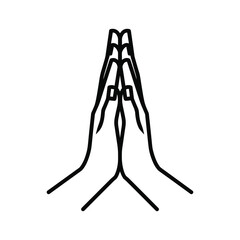 Praying hands icon