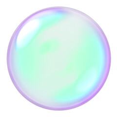 Colorful magical fantasy dreamy bubble or Soap bubble. Png transapency	