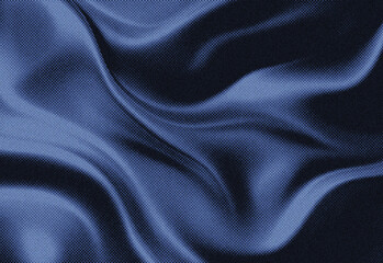Luxurious blue velvet fabric close up with soft draping and rich texture, ideal for fashion styling, interior decor concepts, premium textile design, and product photography