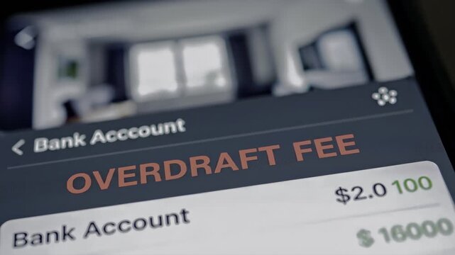 Advanced mobile banking application with overdraft fee management, transaction analytics, and user-friendly interface for financial optimization