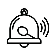 Bell icon with sound waves, indicating an alert or notification