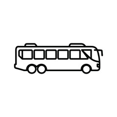 Outline icon of a bus