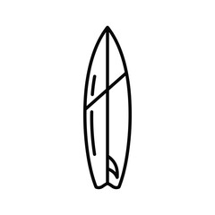 Outline of a surfboard