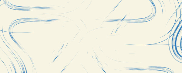 Grunge grainy blue brush stroke with spray texture. Hand drawn distress damaged vintage banner with zigzag bold line. Rough thick brush stroke texture. Spray paint effect vector background.