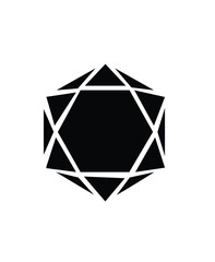 black and white geometric shapes