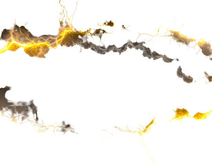 Abstract glowing energy trails frame a black void
