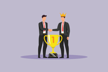 client First concept. colored flat vector illustration isolated