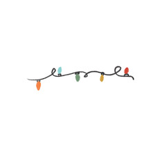 Lights illustrations for easy decorating anythings. Christmas Day Happy new year.	